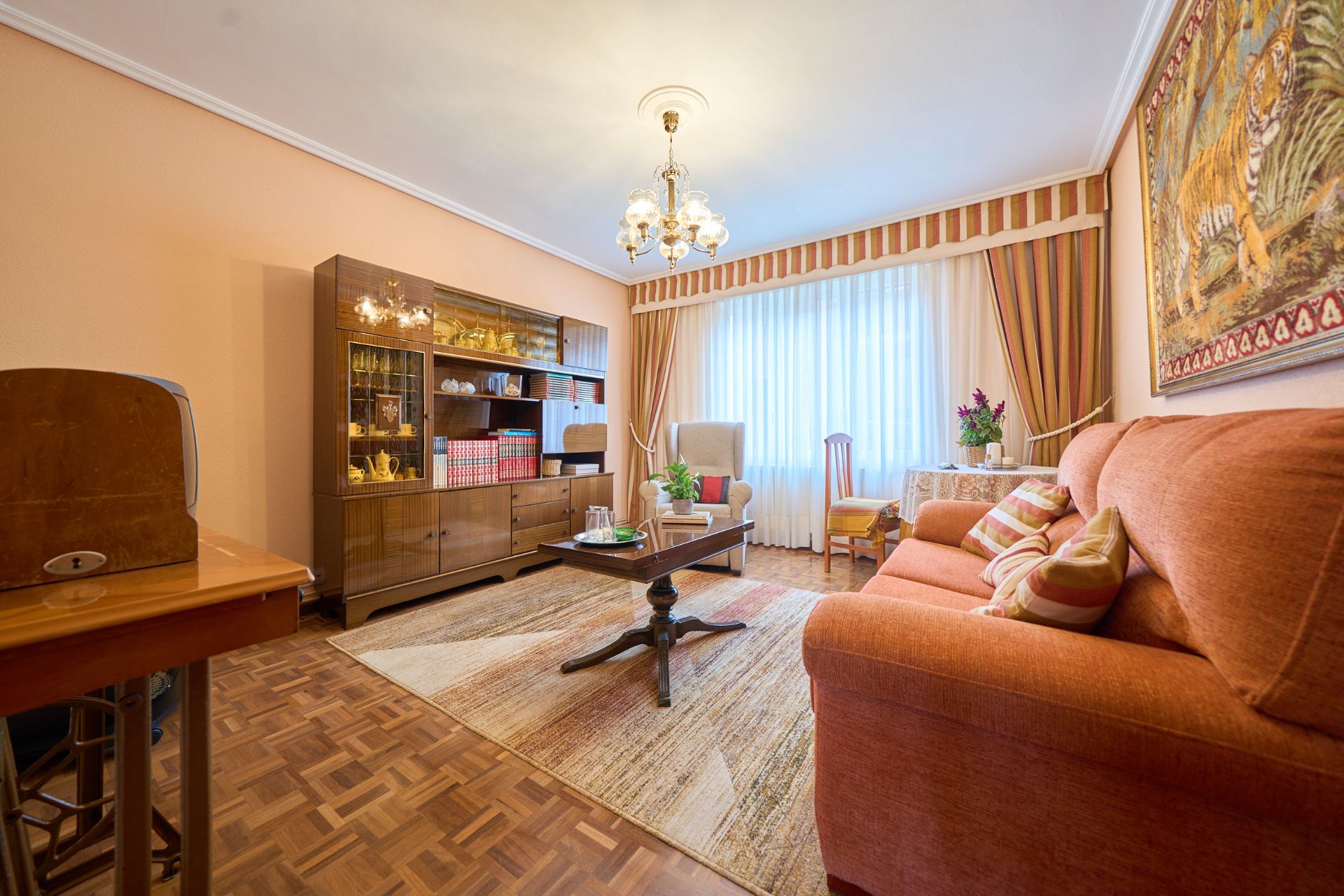 Living room of Flat for sale in Alegría-Dulantzi  with Heating, Parquet flooring and Storage room