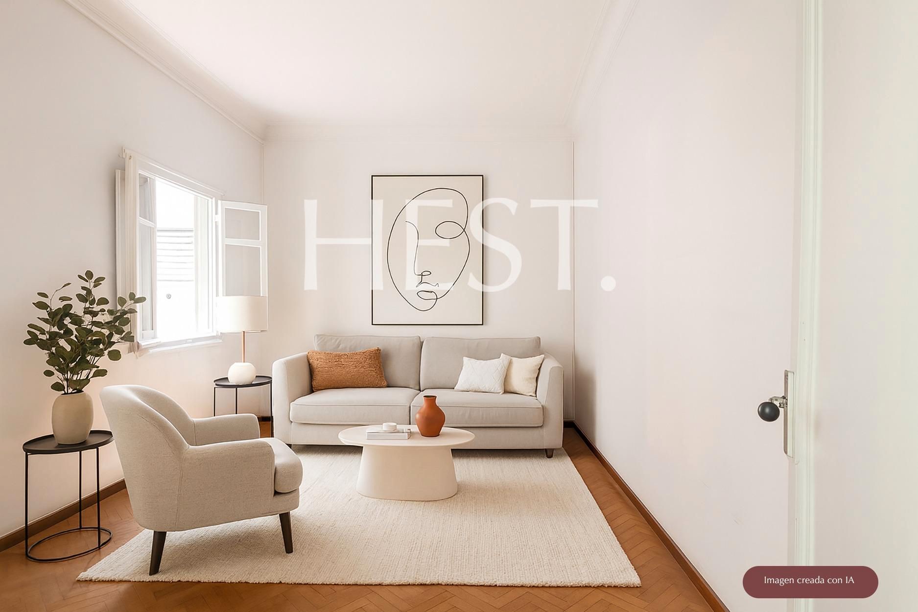 Sala d'estar de Estudi en venda en  Barcelona Capital