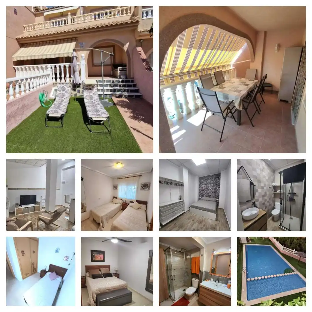 Jardí de Apartament per a compartir en Santa Pola amb Aire condicionat, Terrassa i Moblat