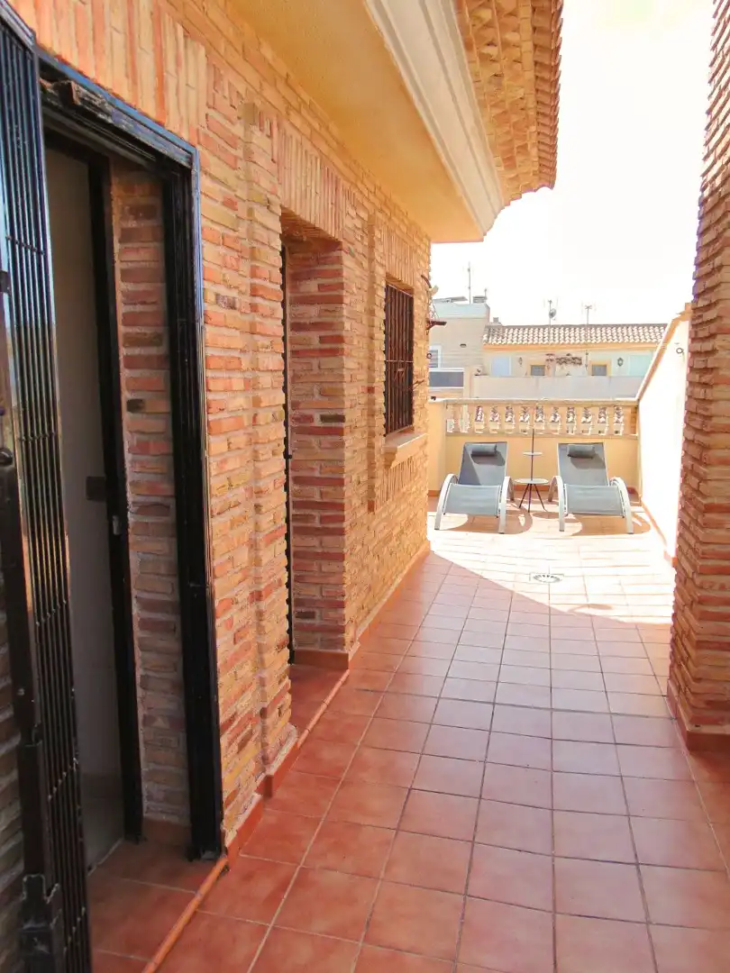 Terrassa de Casa adosada en venda en San Pedro del Pinatar amb Aire condicionat, Calefacció i Terrassa