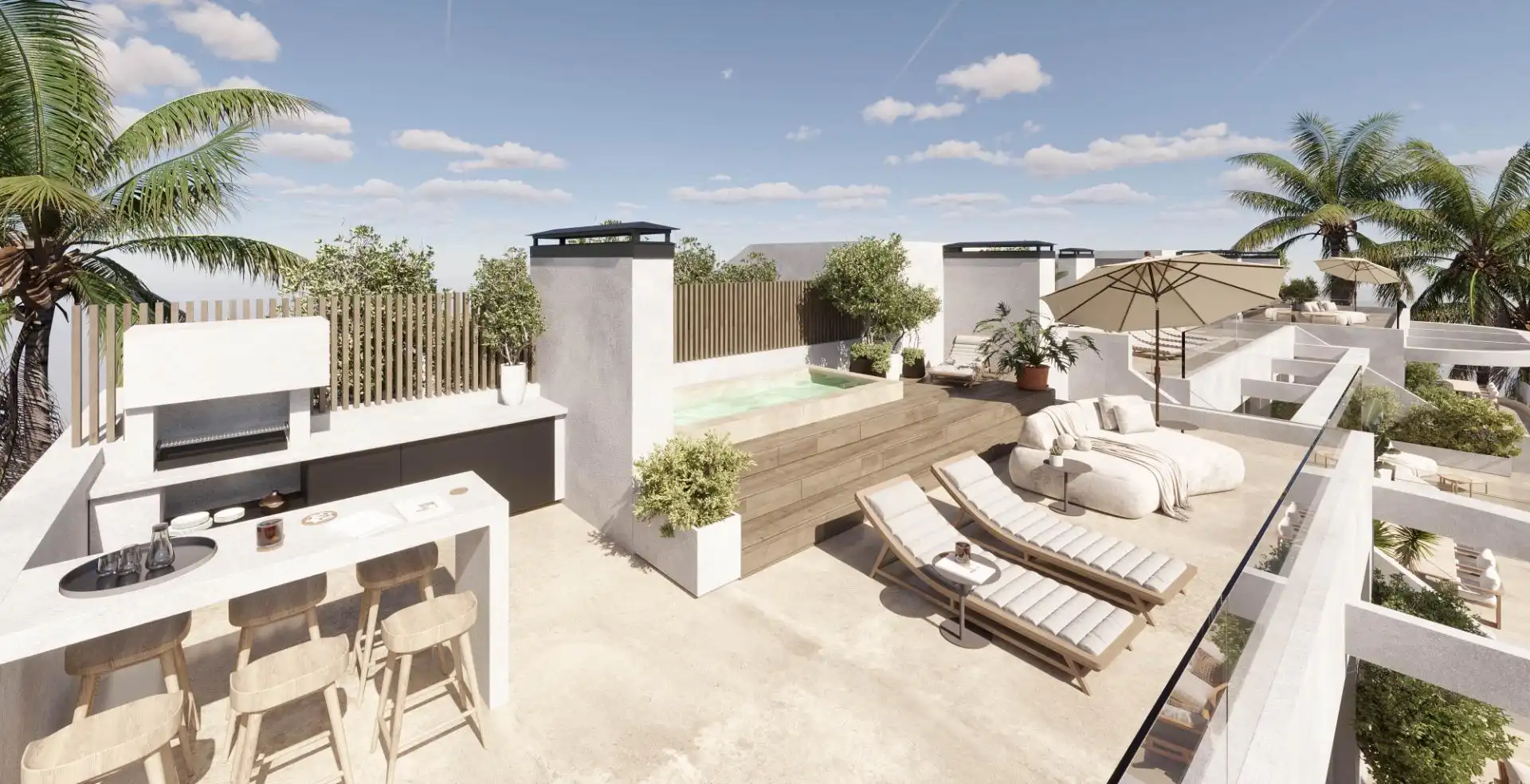 Terraza de Planta baja en venta en Estepona con Aire acondicionado, Jardín privado y Terraza