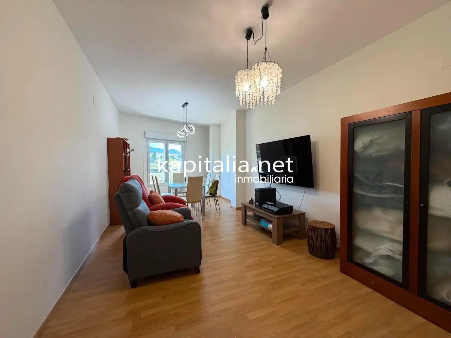 Wohnzimmer von Dachboden zum Verkauf in Cocentaina mit Klimaanlage, Terrasse und Möbliert