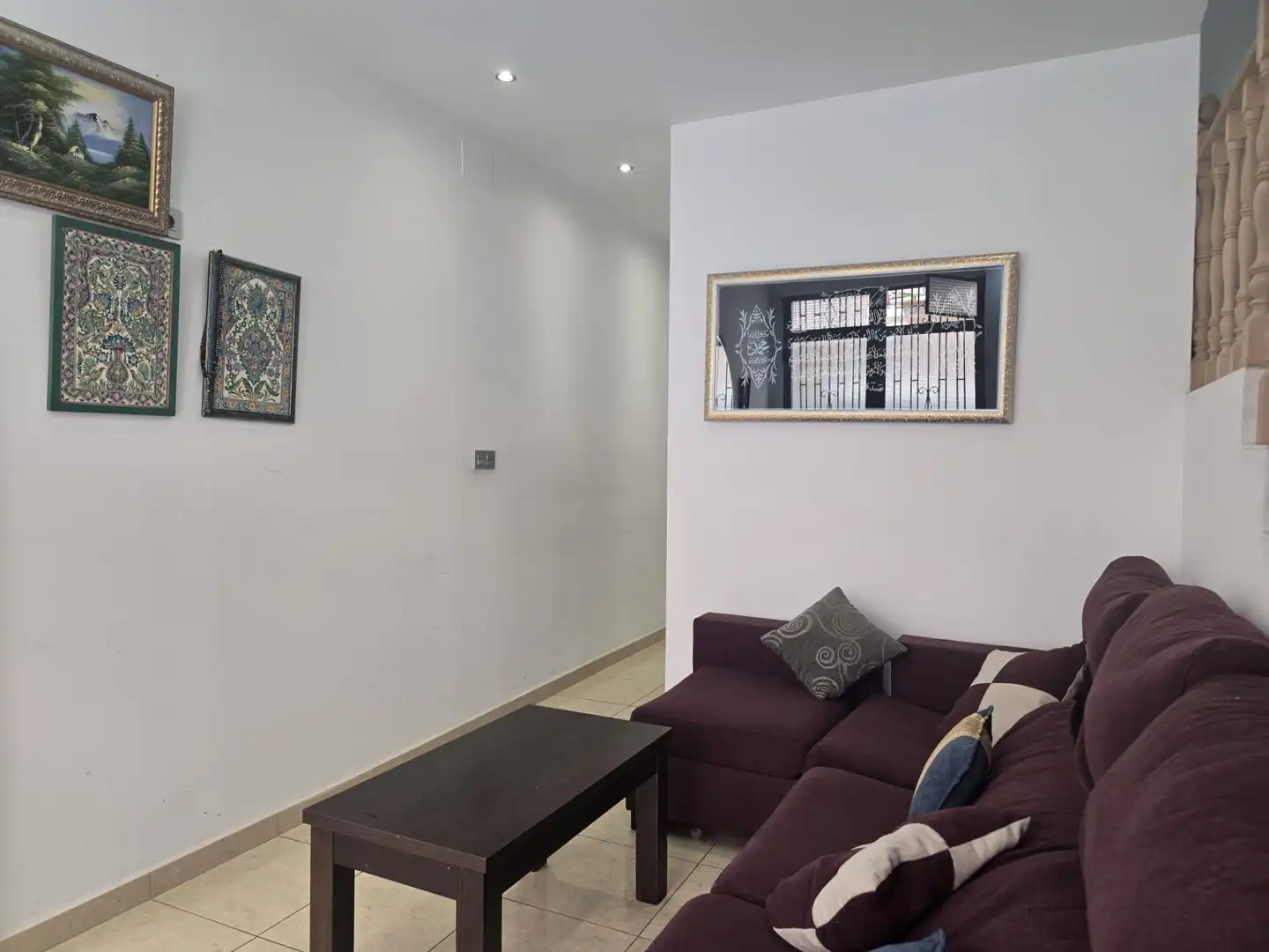 Sala d'estar de Casa adosada en venda en Castellón de la Plana / Castelló de la Plana amb Aire condicionat i Terrassa