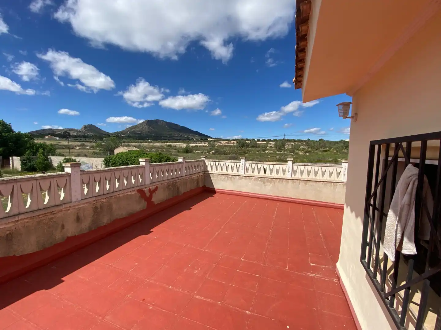 Terraza de Finca rústica en venta en Sax con Aire acondicionado, Calefacción y Jardín privado