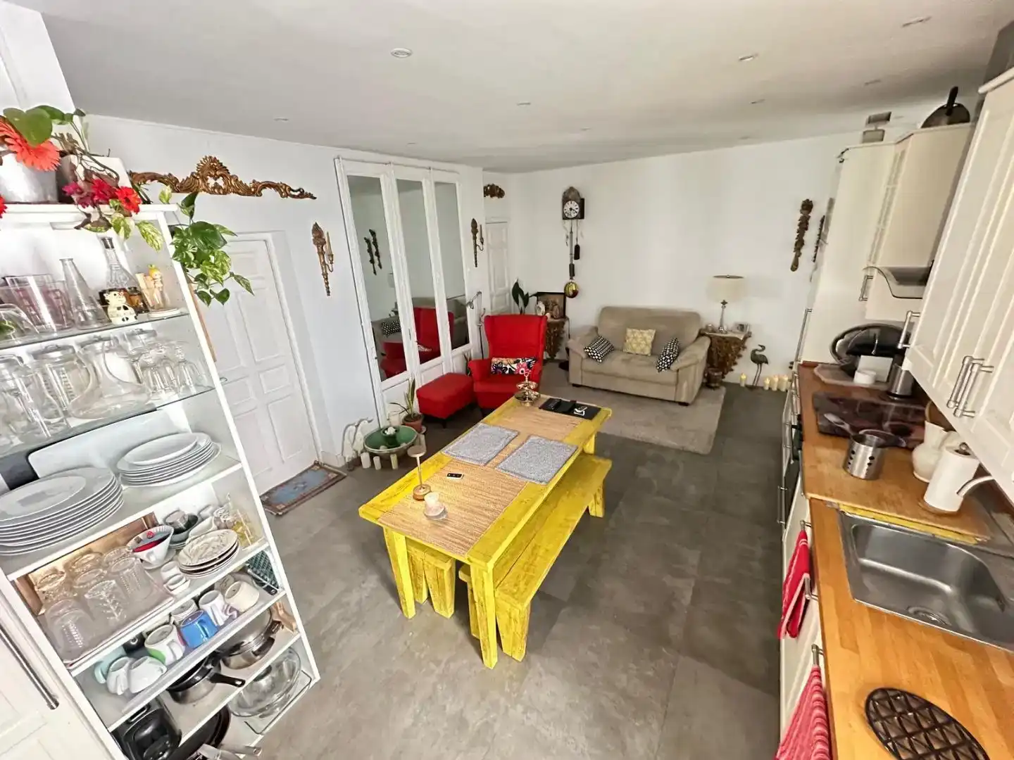 Sala de estar de Piso para compartir en Madrid con Amueblado