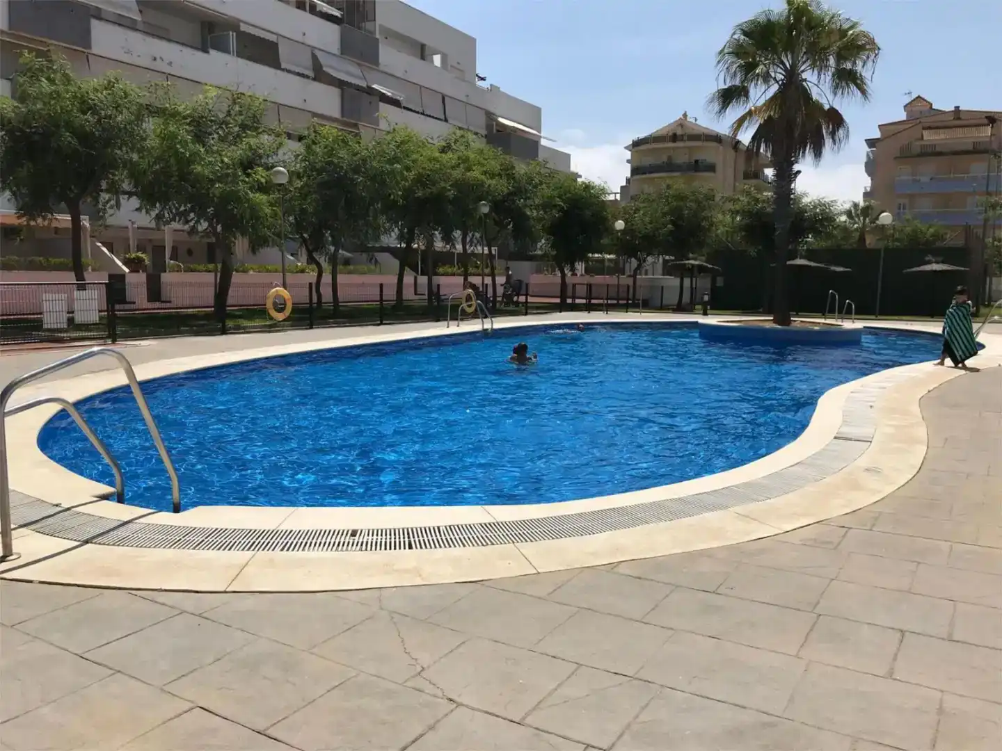Schwimmbecken von Wohnung zur Miete in La Antilla mit Privatgarten, Schwimmbad und Möbliert