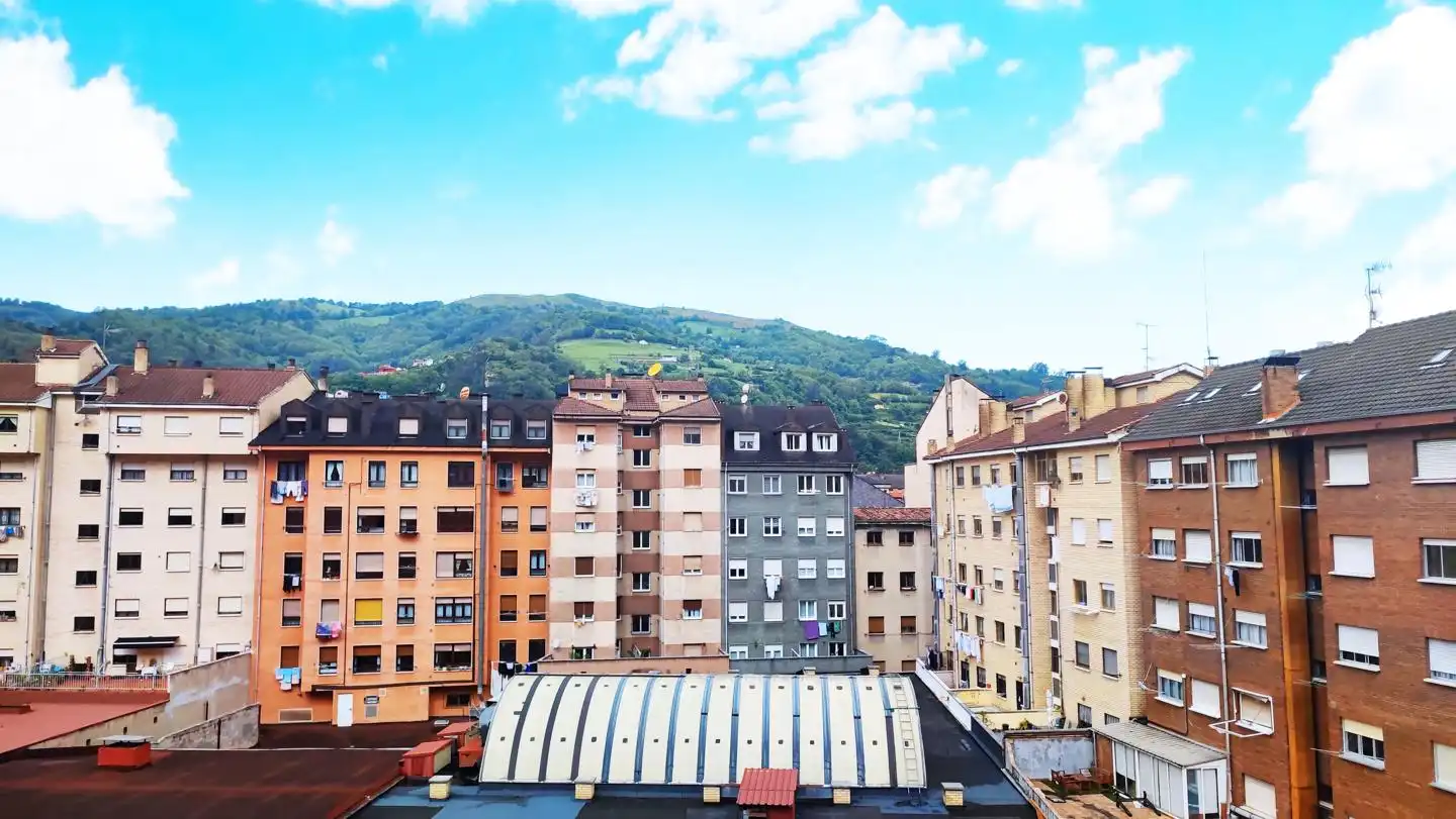 Vista exterior de Piso en venta en Mieres (Asturias) con Calefacción, Parquet y Trastero