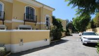 Exterior view of Single-family semi-detached for sale in Marbella  with Air Conditioner, Terrace and Swimming Pool