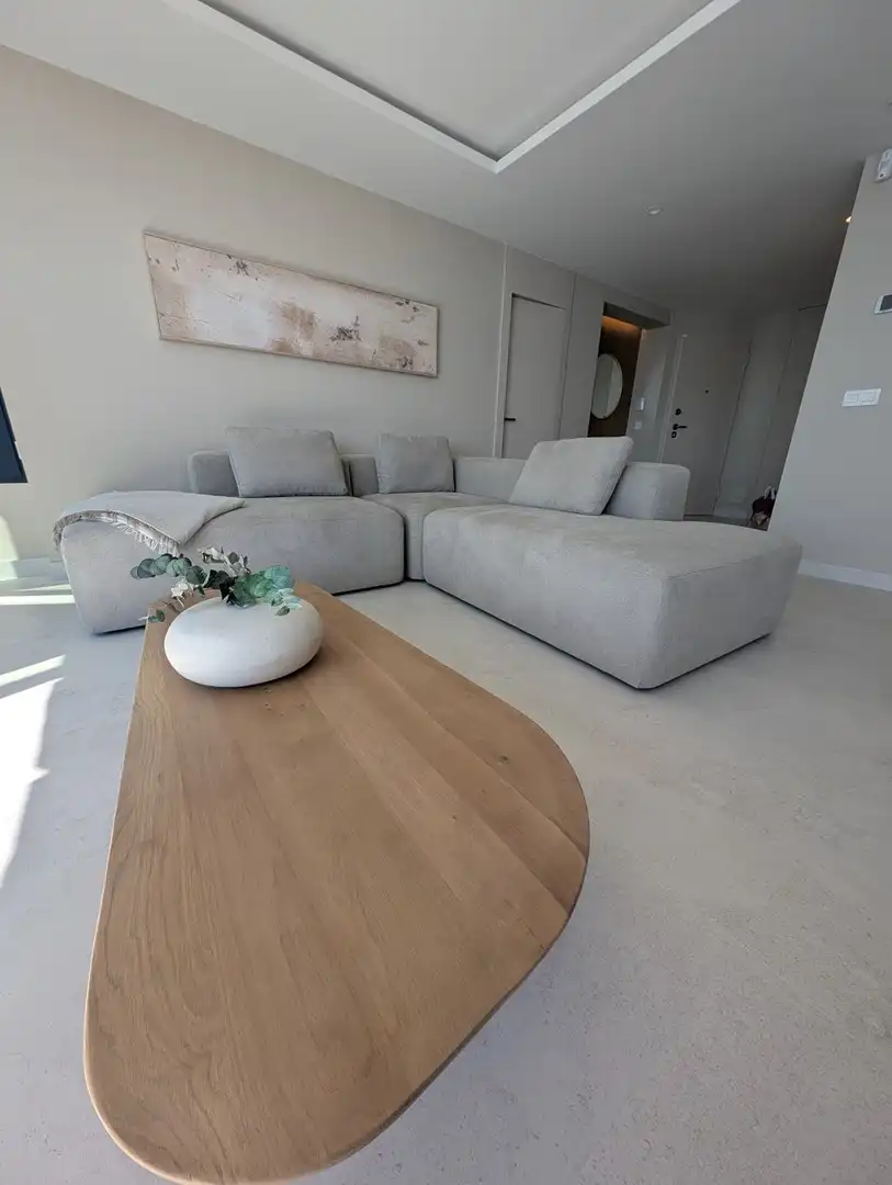 Sala de estar de Piso de alquiler en Torrevieja con Aire acondicionado, Terraza y Amueblado