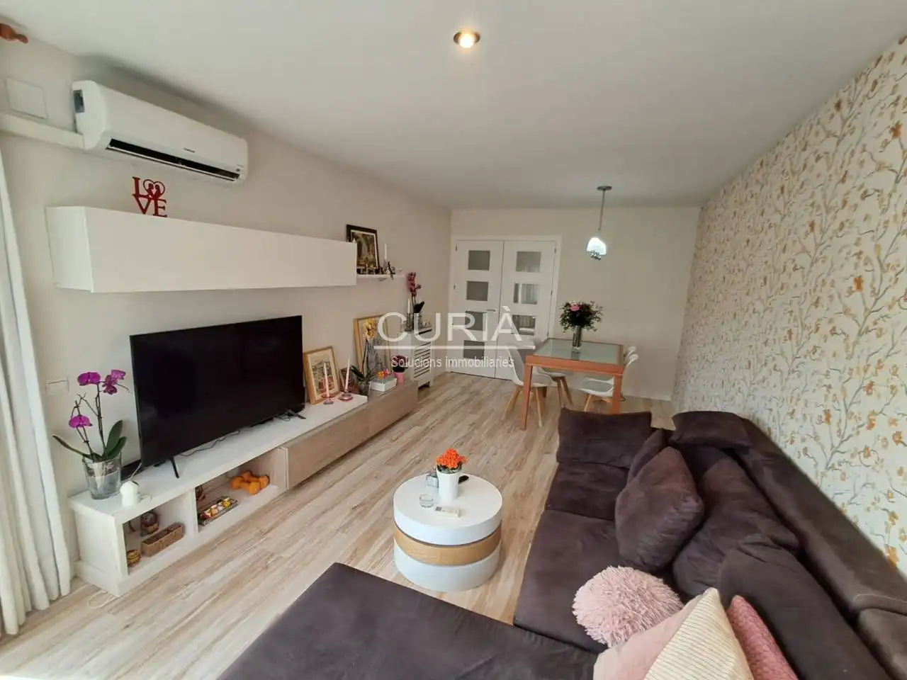 Sala d'estar de Pis en venda en Lleida amb Aire condicionat, Calefacció i Parquet