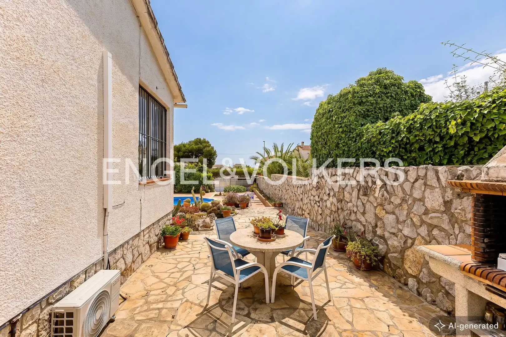Terrassa de Casa o xalet en venda en Cubelles amb Aire condicionat, Calefacció i Jardí privat