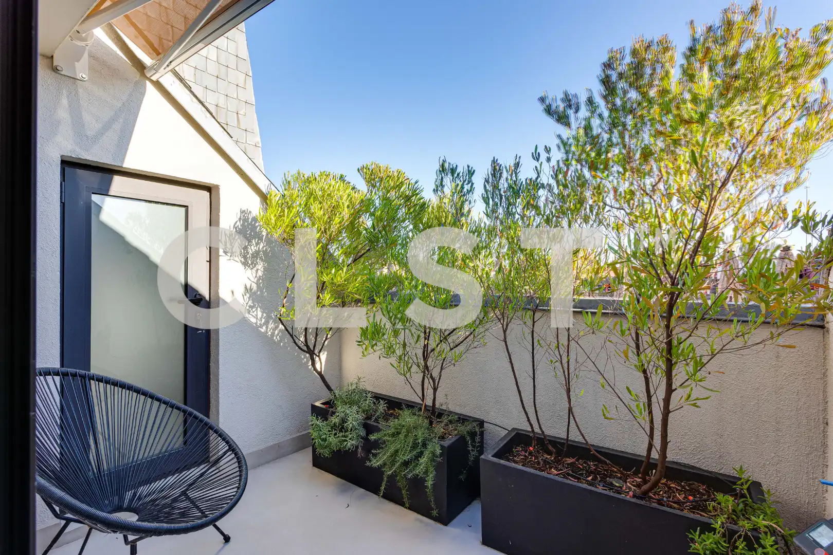 Terrasse von Dachboden zur Miete in Barcelona mit Klimaanlage, Heizung und Parkett