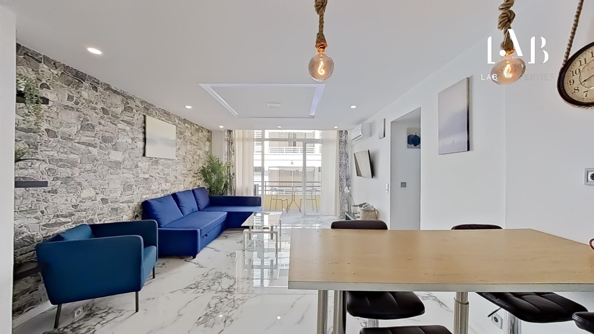 Sala d'estar de Apartament en venda en  Palma de Mallorca amb Aire condicionat, Calefacció i Balcó