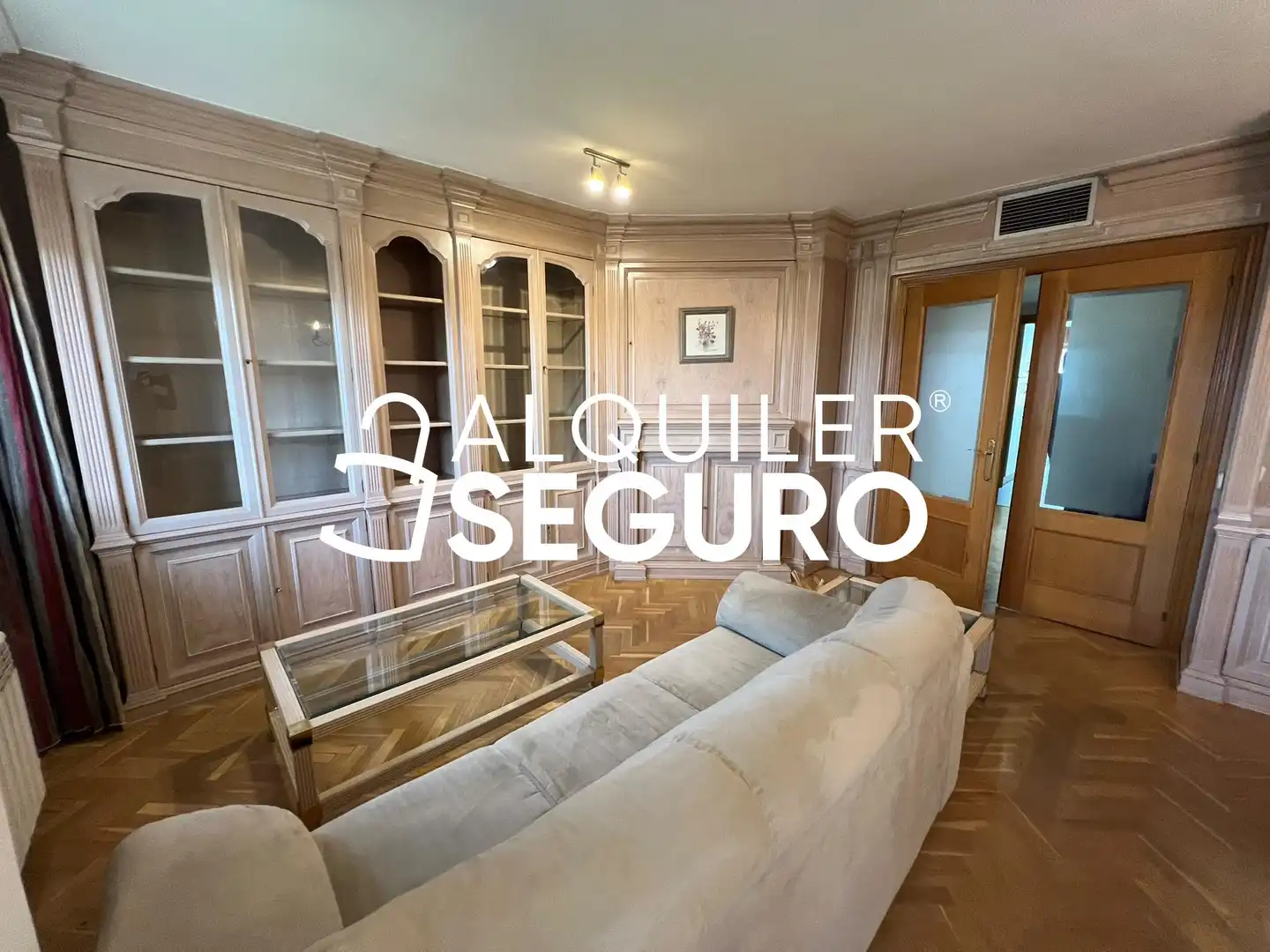 Living room of Flat for rent in Madrid  with Air Conditioner, Heating and Swimming Pool