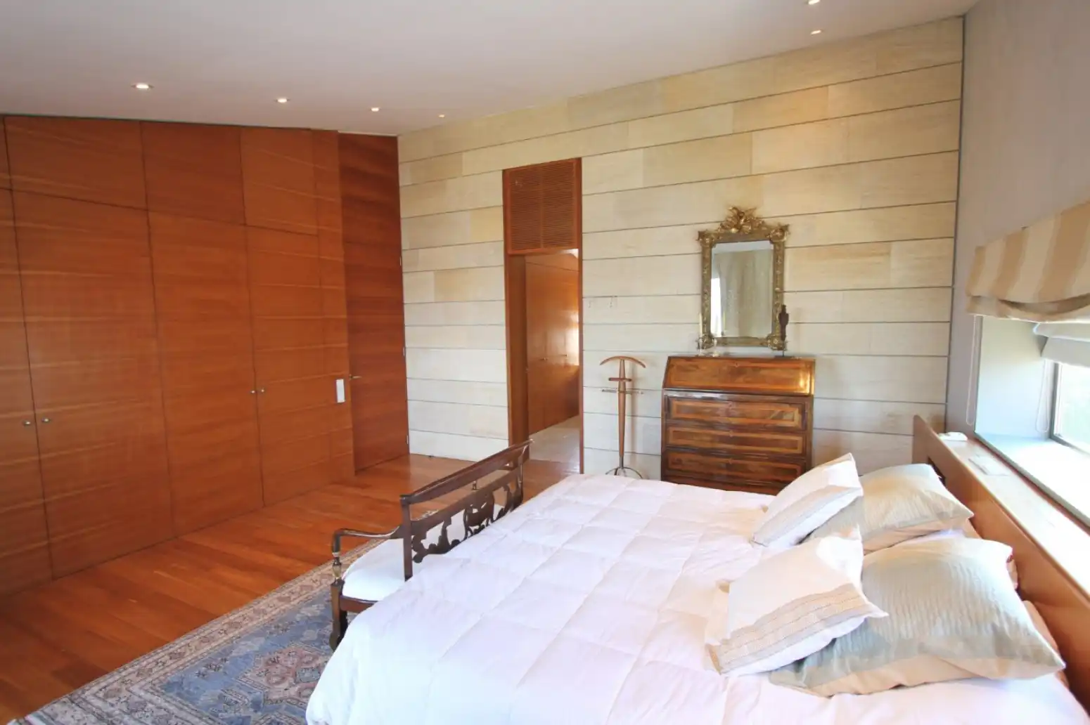 Schlafzimmer von Haus oder Chalet zur Miete in Llucmajor mit Klimaanlage, Heizung und Privatgarten