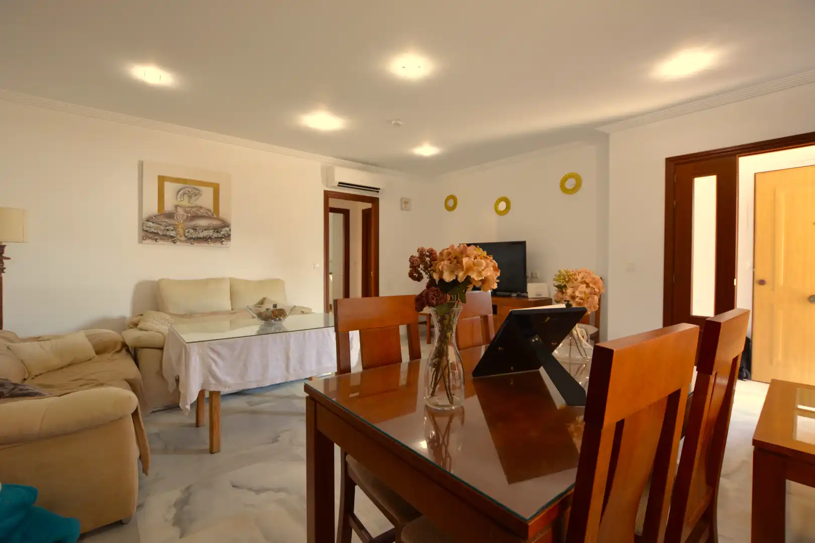 Living room of Detached homes for sale in La Algaba  with Air Conditioner, Heating and Terrace
