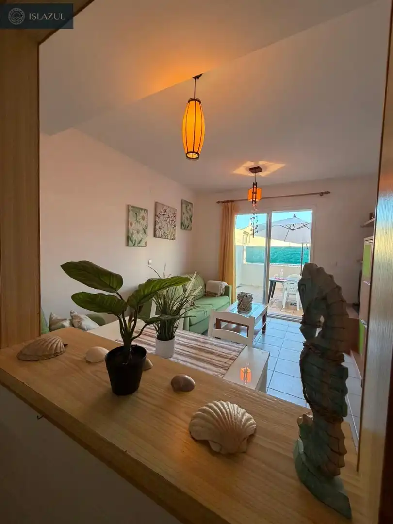 Sala d'estar de Casa adosada en venda en Isla Cristina amb Jardí privat, Terrassa i Moblat