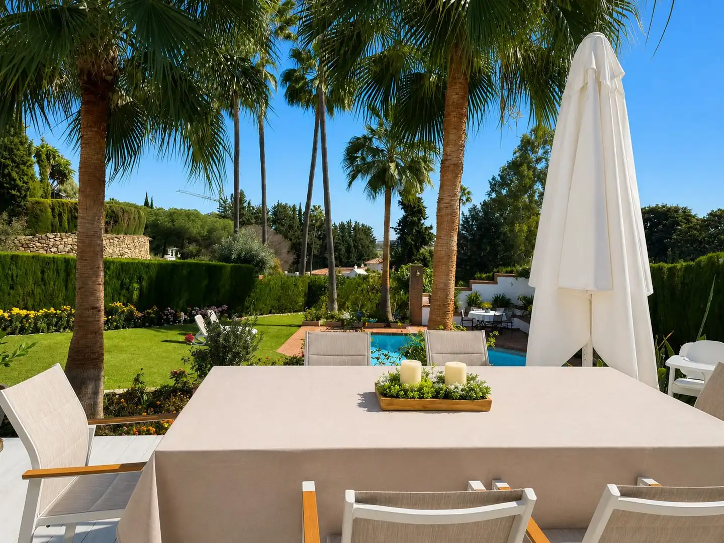 Terrace of Houses for rent in Benahavís  with Air Conditioner, Private garden and Terrace