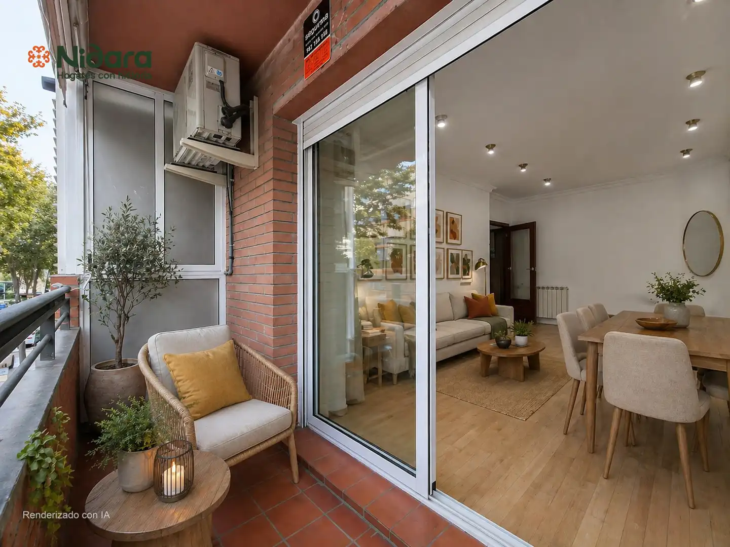 Balcony of Flat for sale in Mollet del Vallès  with Air Conditioner, Heating and Parquet flooring