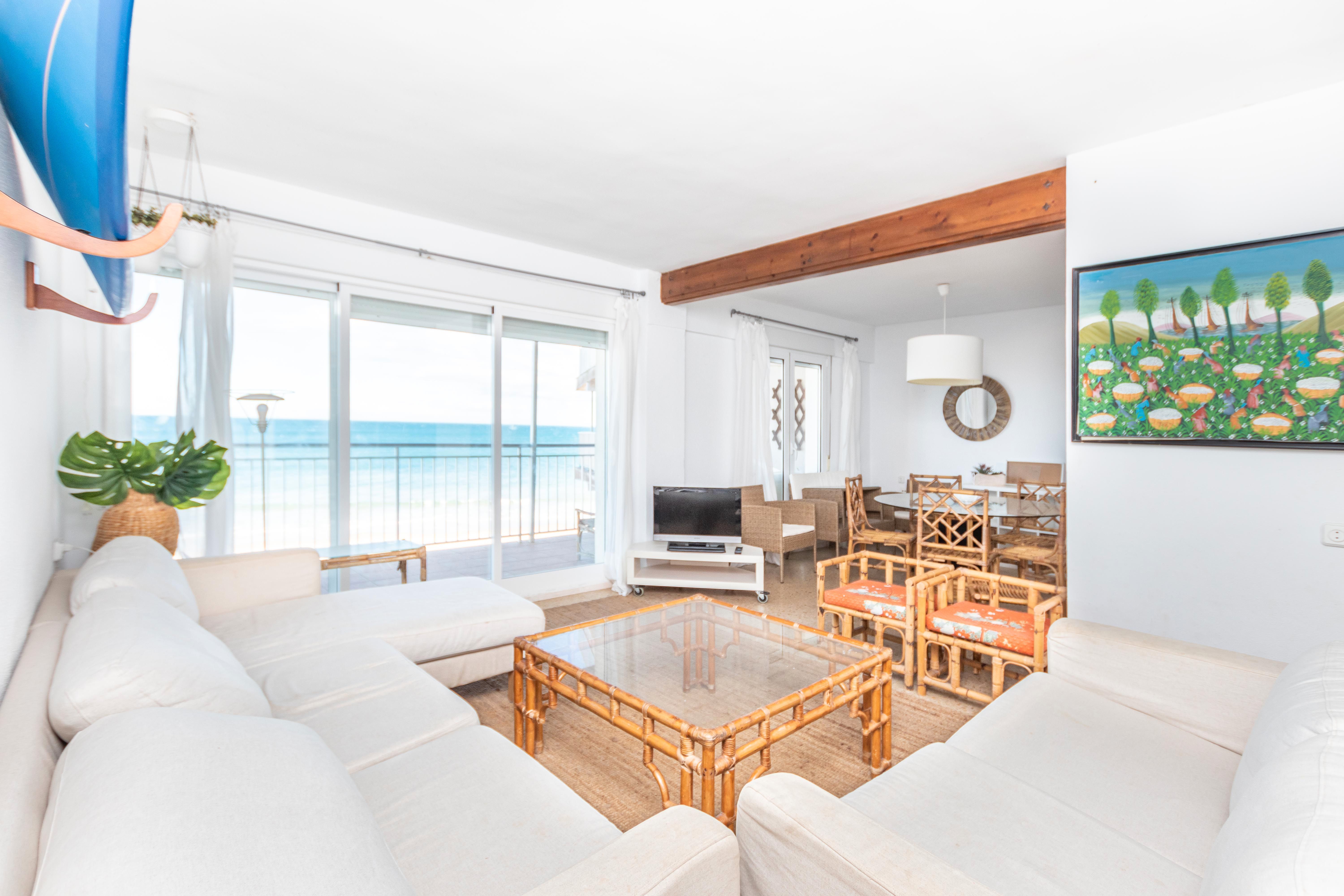 Living room of Flat for sale in Sueca  with Private garden, Terrace and Balcony