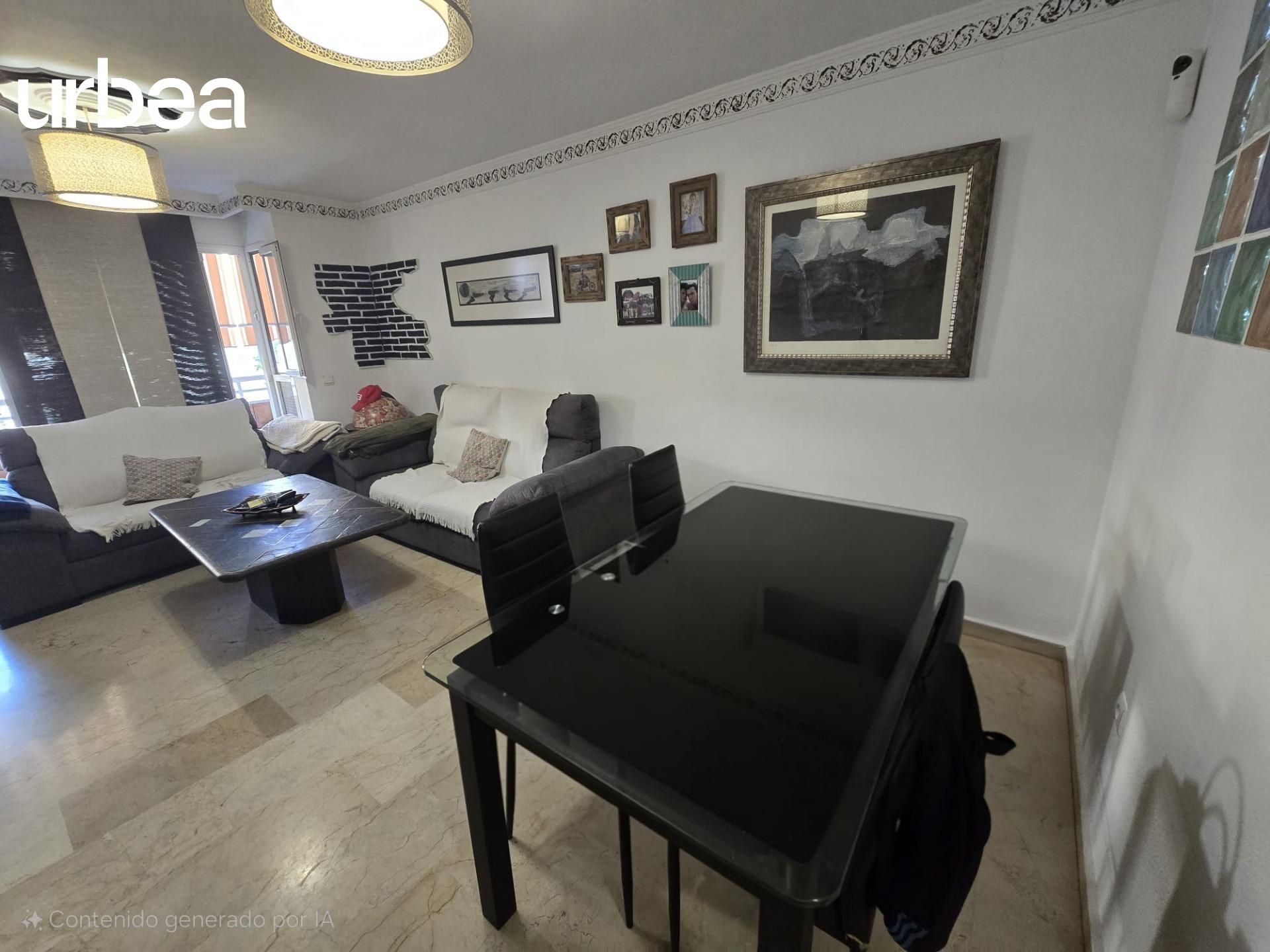 Sala d'estar de Pis en venda en Málaga Capital amb Aire condicionat, Parquet i Terrassa