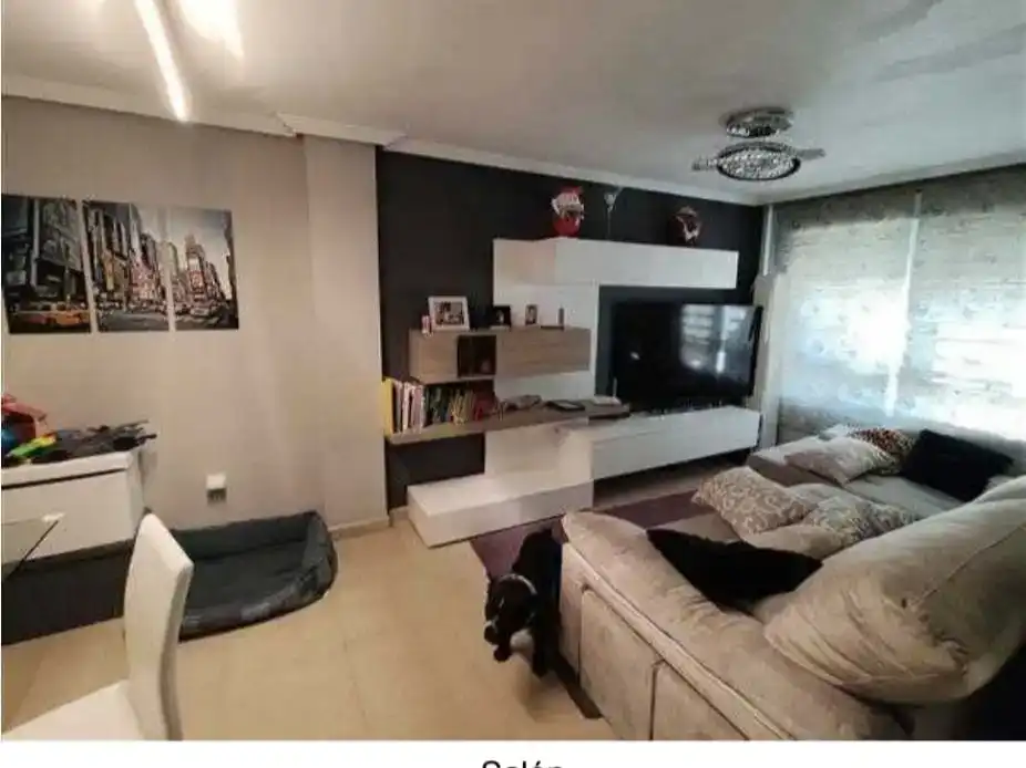 Sala d'estar de Casa adosada en venda en  Murcia Capital amb Aire condicionat i Balcó