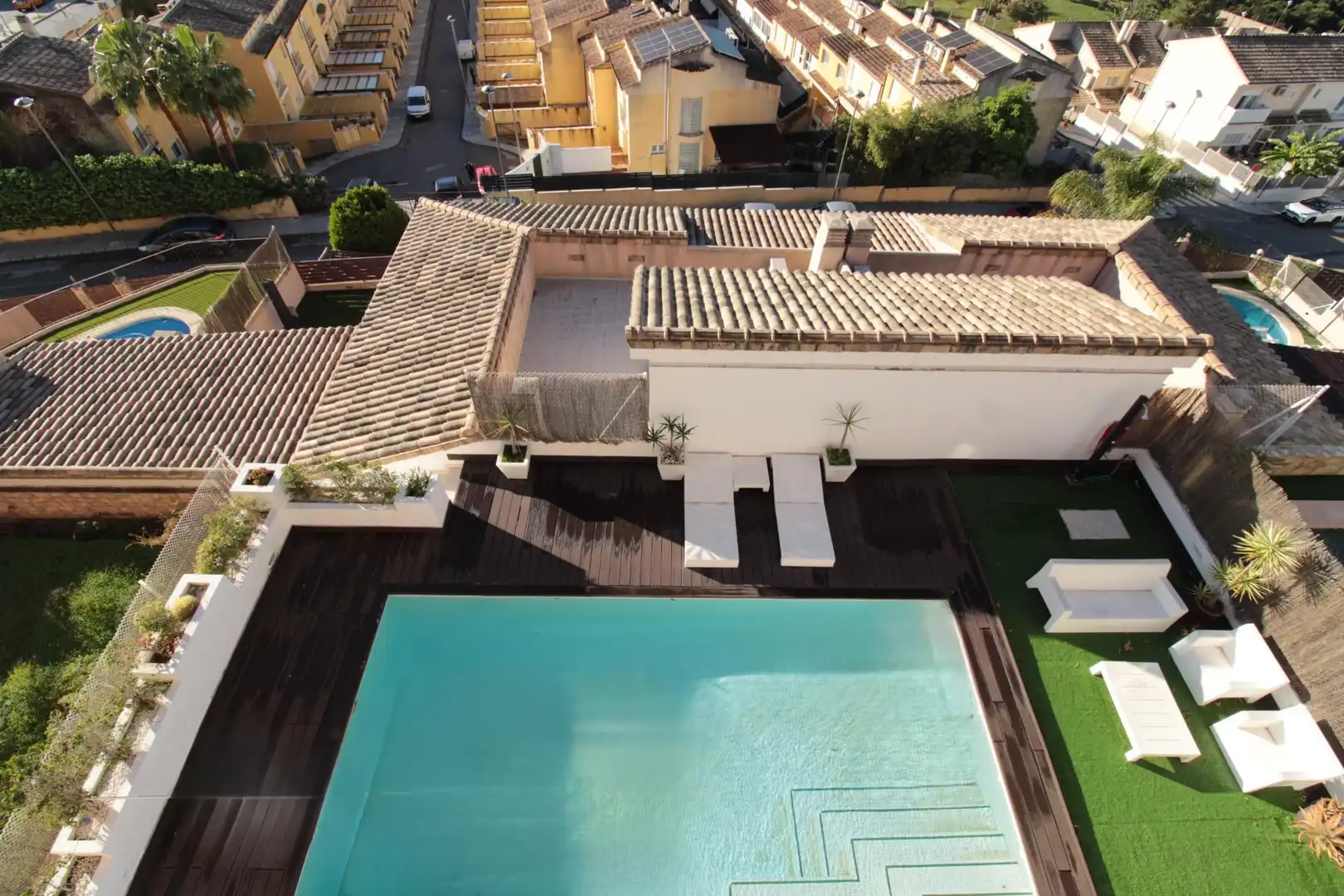 Piscina de Casa o xalet en venda en Alzira amb Aire condicionat, Jardí privat i Parquet