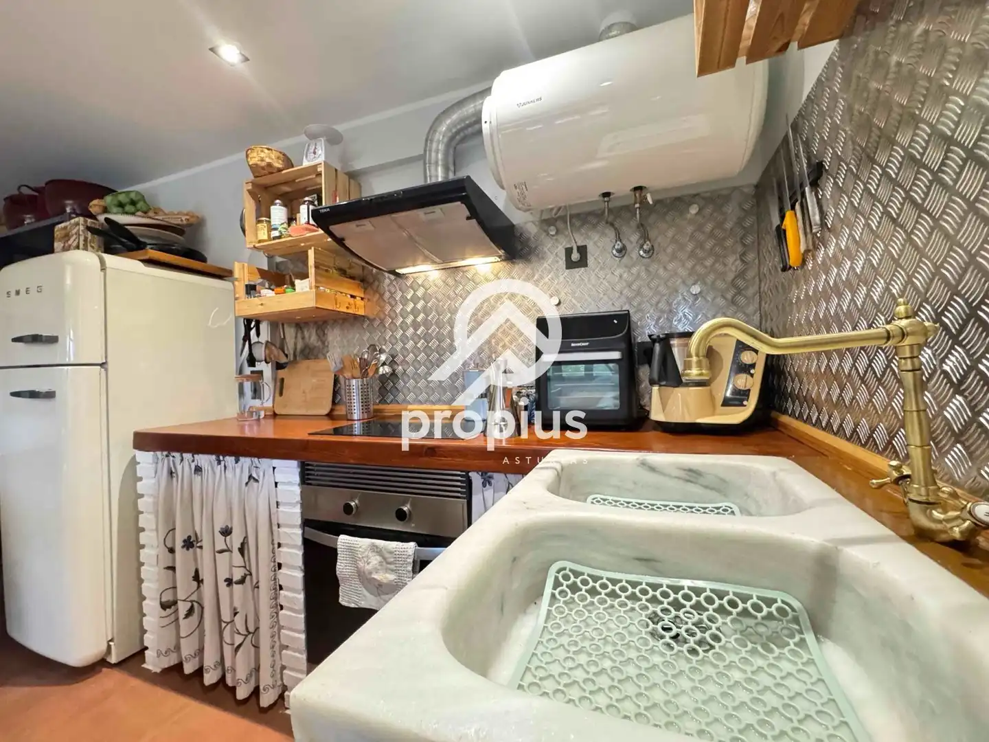 Cocina de Casa o chalet en venta en Ribadesella con Calefacción, Jardín privado y Terraza