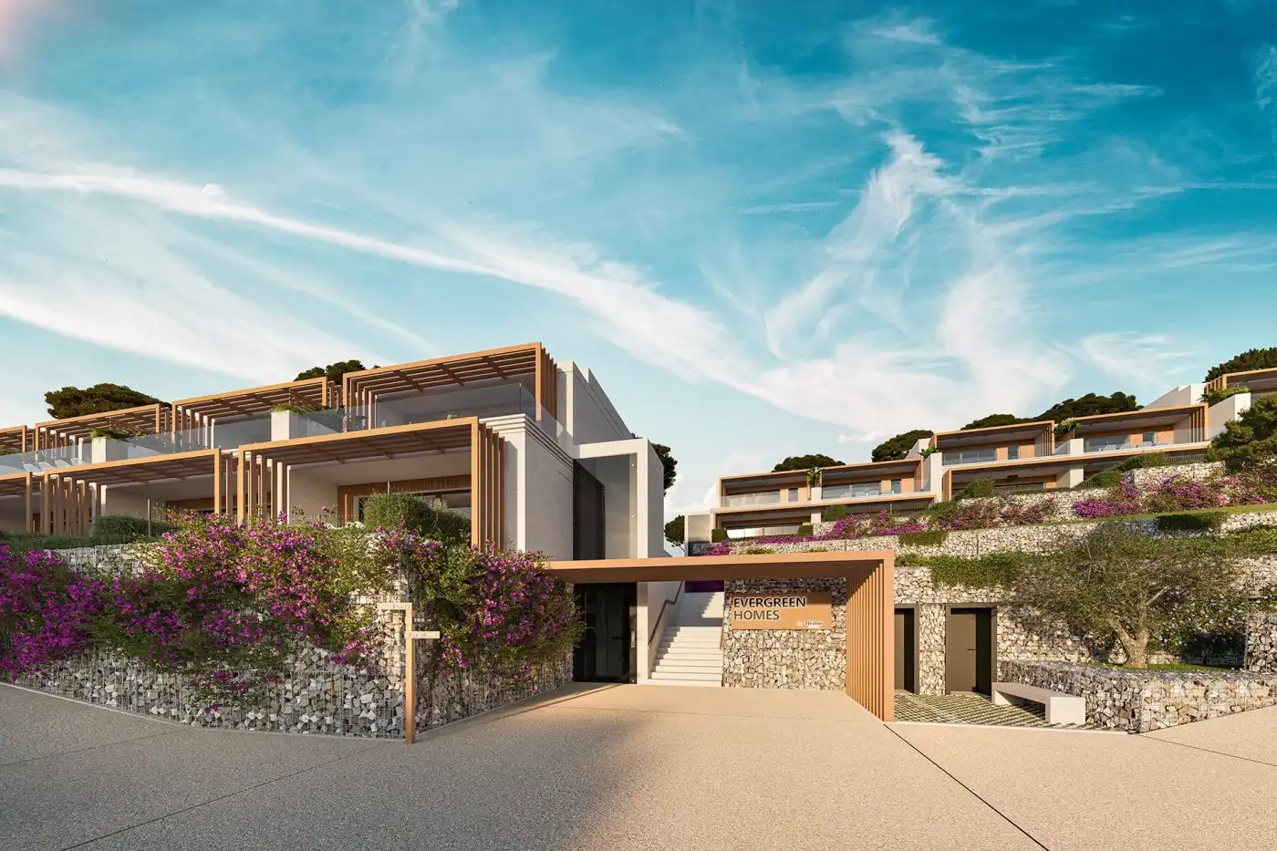 Vista exterior de Casa adosada en venda en Mijas amb Aire condicionat, Calefacció i Jardí privat