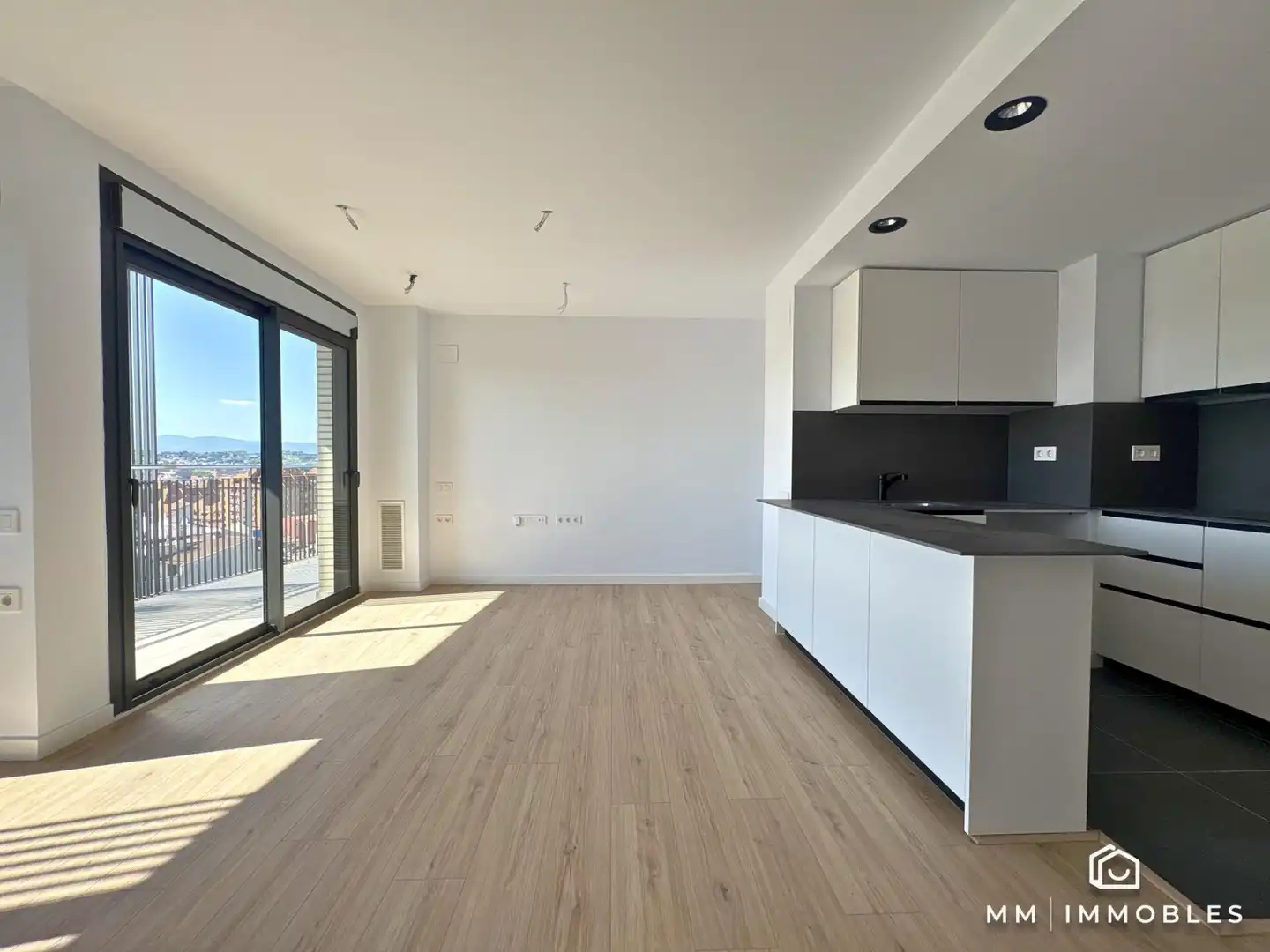 Sala d'estar de Àtic en venda en Granollers amb Aire condicionat, Terrassa i Balcó