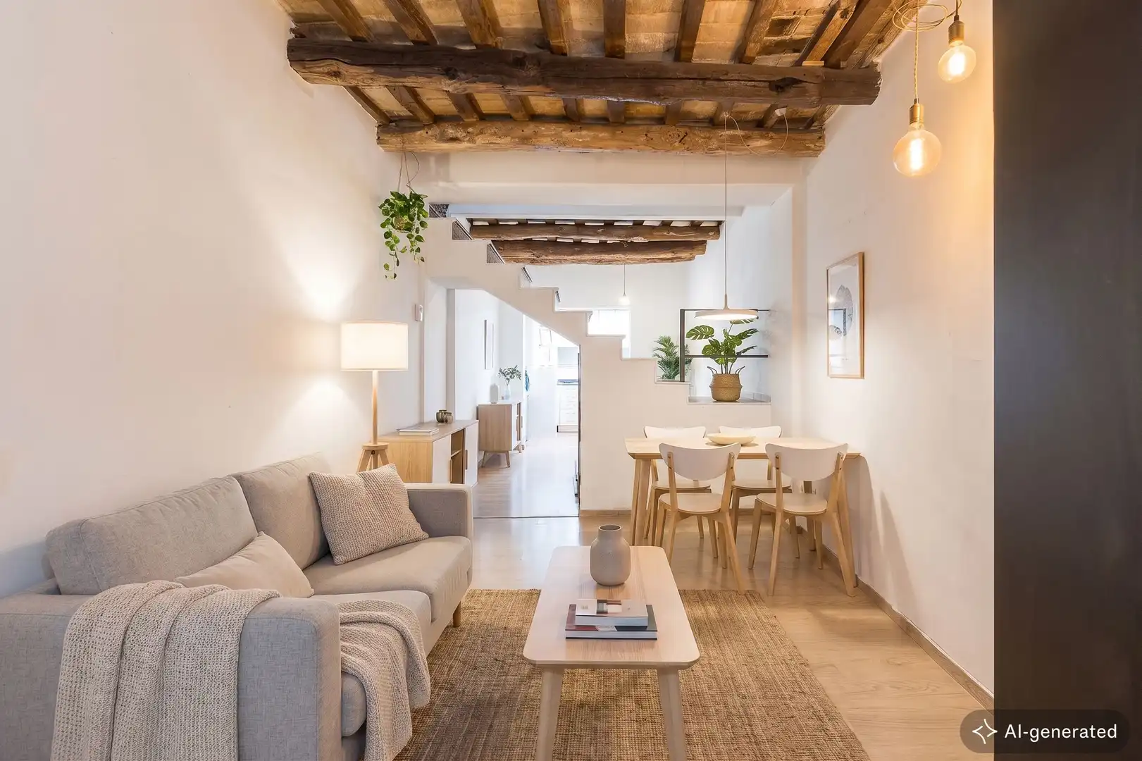Sala d'estar de Casa adosada en venda en Barcelona amb Calefacció i Terrassa