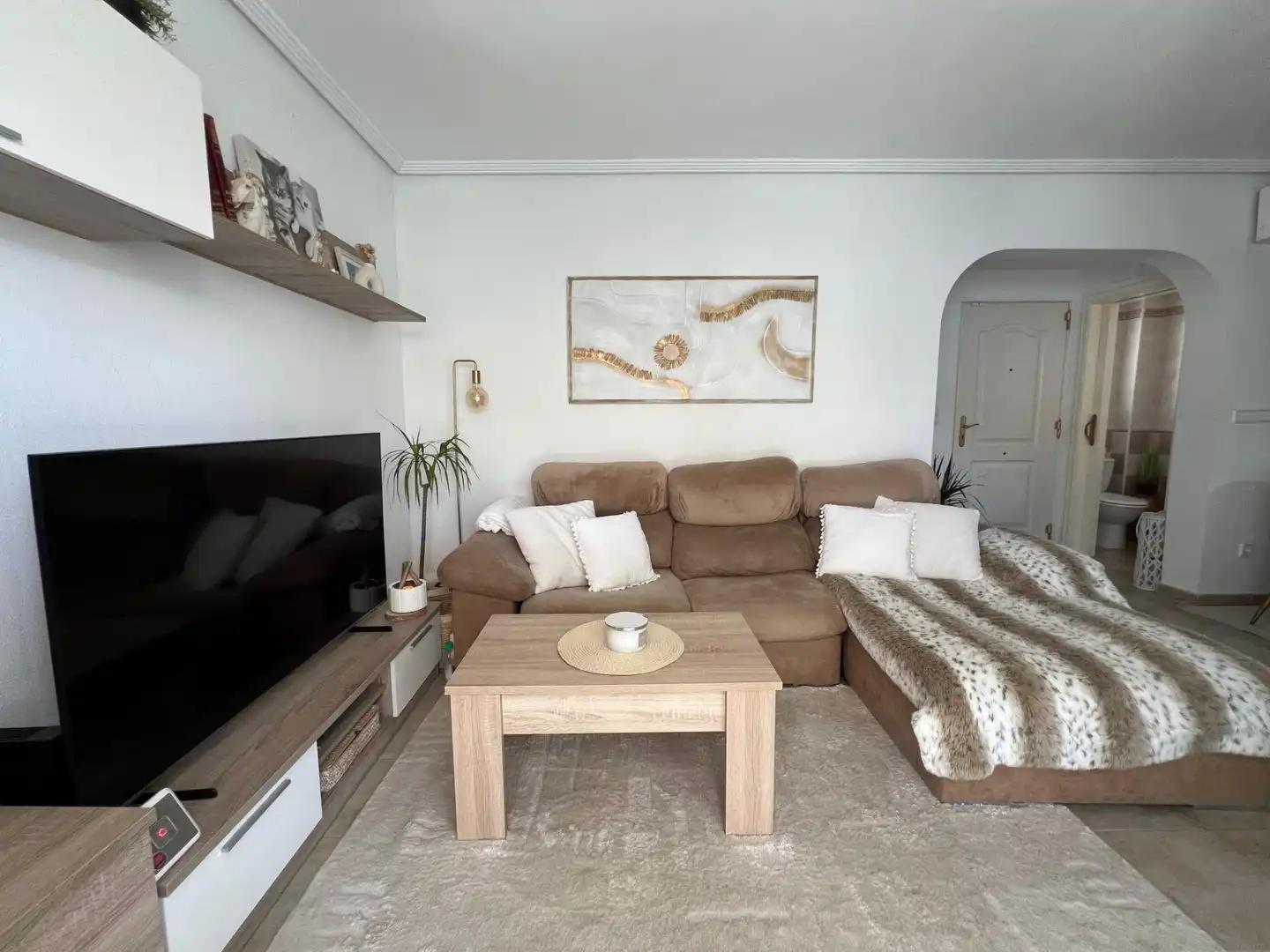 Living room of Detached homes for sale in El Campello  with Air Conditioner, Private garden and Balcony