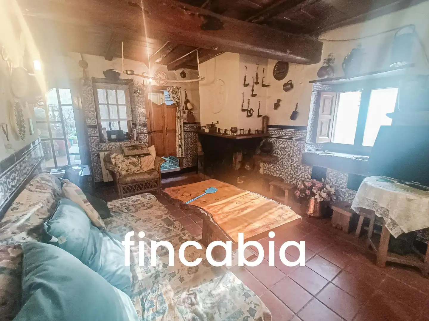 Sala d'estar de Casa o xalet en venda en Riudarenes amb Calefacció, Jardí privat i Terrassa