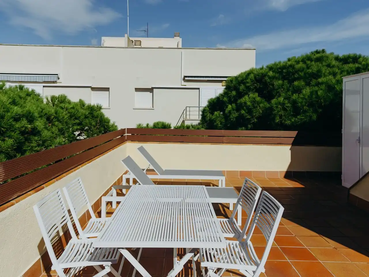 Terrasse von Wohnung zur Miete in Castell d'Aro, Platja d'Aro i s'Agaró mit Klimaanlage und Terrasse