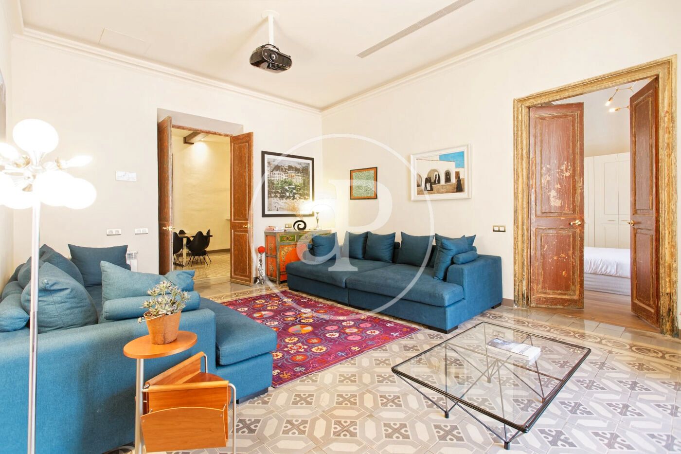 Sala d'estar de Pis en venda en  Barcelona Capital amb Aire condicionat, Calefacció i Terrassa