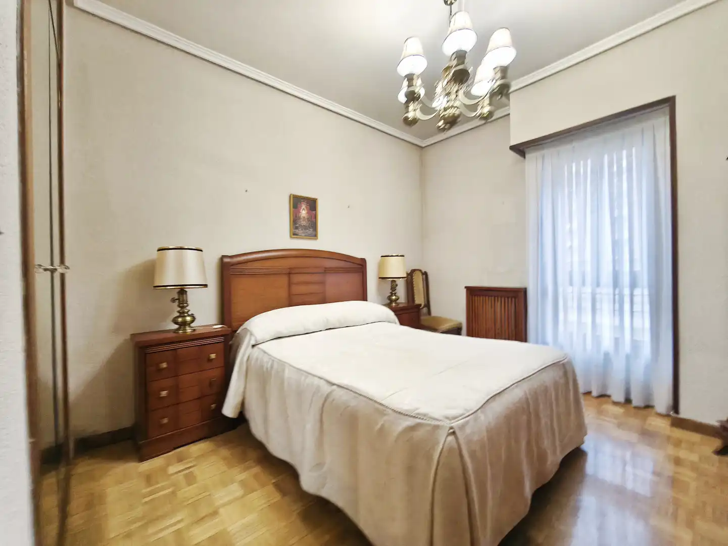 Bedroom of Flat for sale in  Logroño  with Heating, Parquet flooring and Terrace