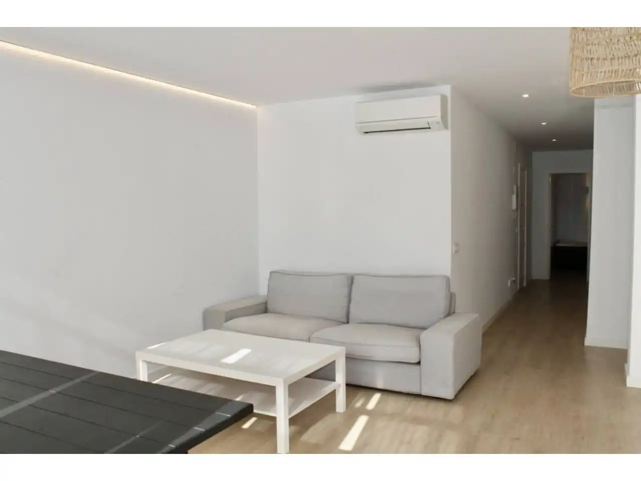 Wohnzimmer von Wohnung zur Miete in  Palma de Mallorca mit Klimaanlage, Heizung und Parkett