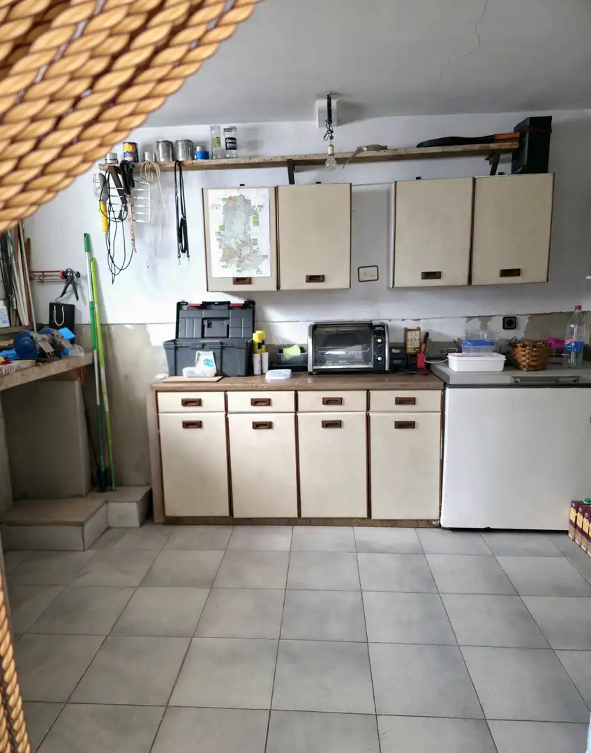 Cuina de Casa o xalet en venda en Pomar de Valdivia amb Calefacció, Jardí privat i Terrassa