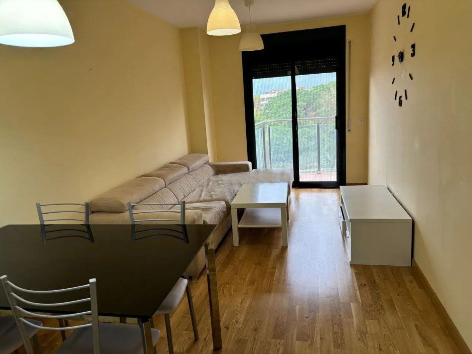 Living room of Flat for sale in Castellvell del Camp  with Air Conditioner, Parquet flooring and Furnished