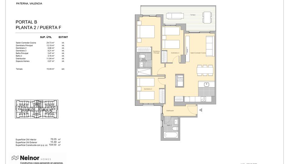 Photo 1 from new construction home in Flat for sale in   Calle Carrasca, 1, Parc Central, Valencia