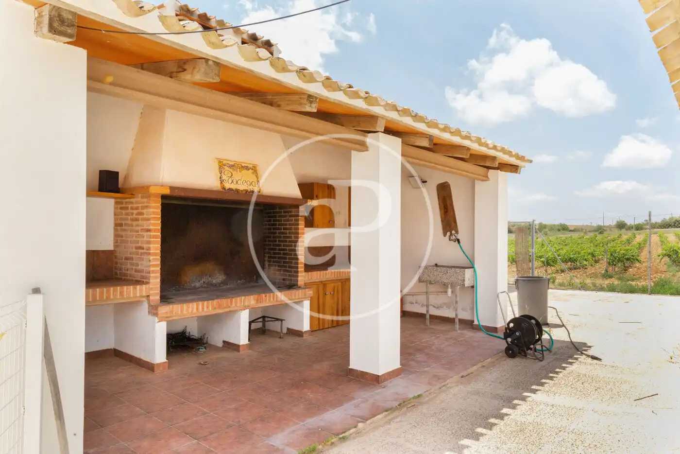 Vista exterior de Finca rústica en venda en Requena amb Aire condicionat, Calefacció i Jardí privat
