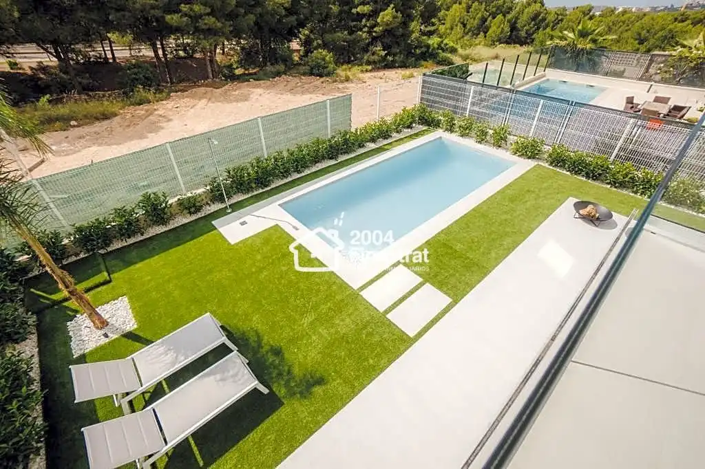 Swimming pool of Houses for sale in Finestrat  with Private garden, Terrace and Swimming Pool