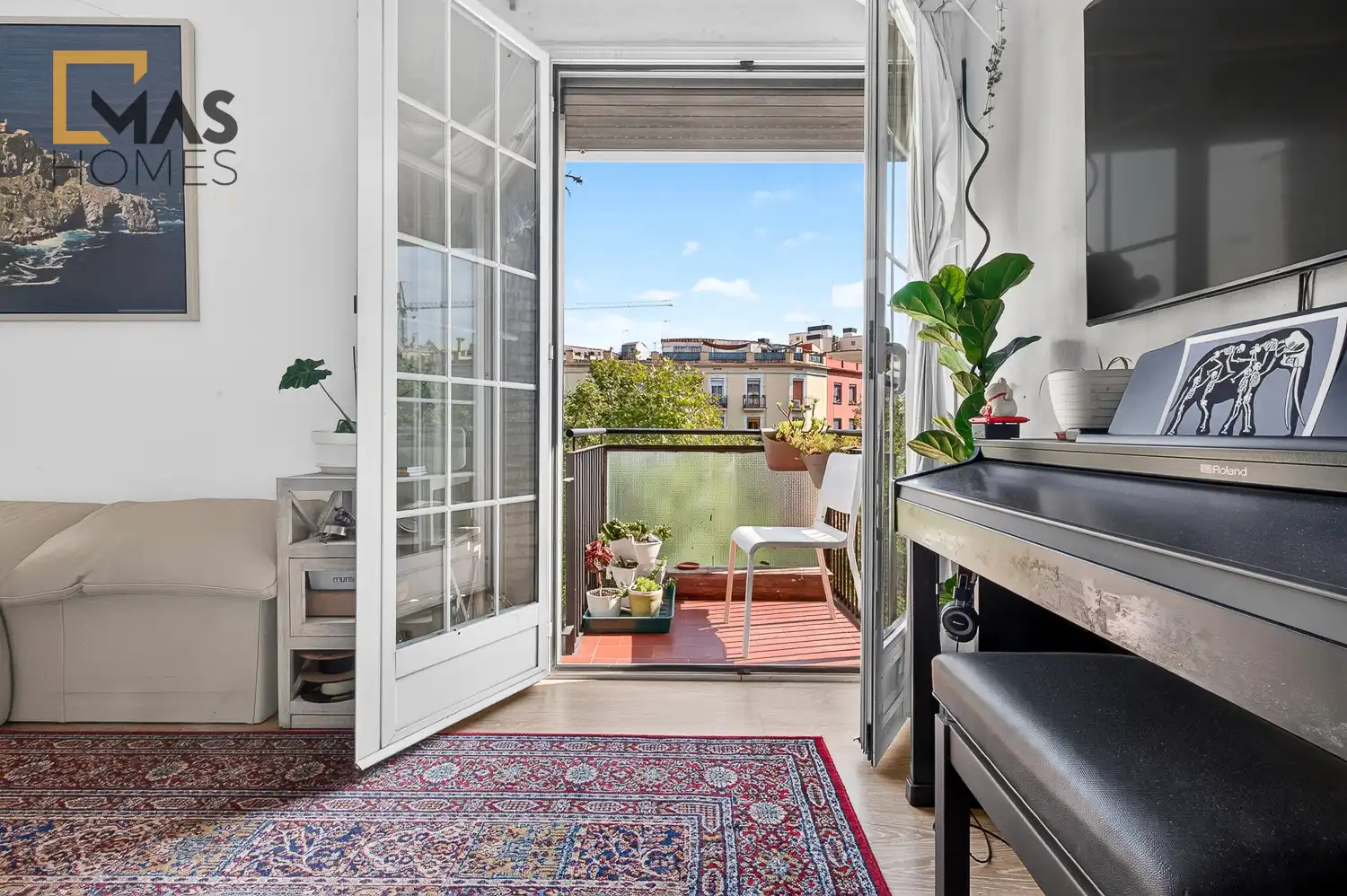 Balcony of Attic for sale in Barcelona  with Furnished and Balcony