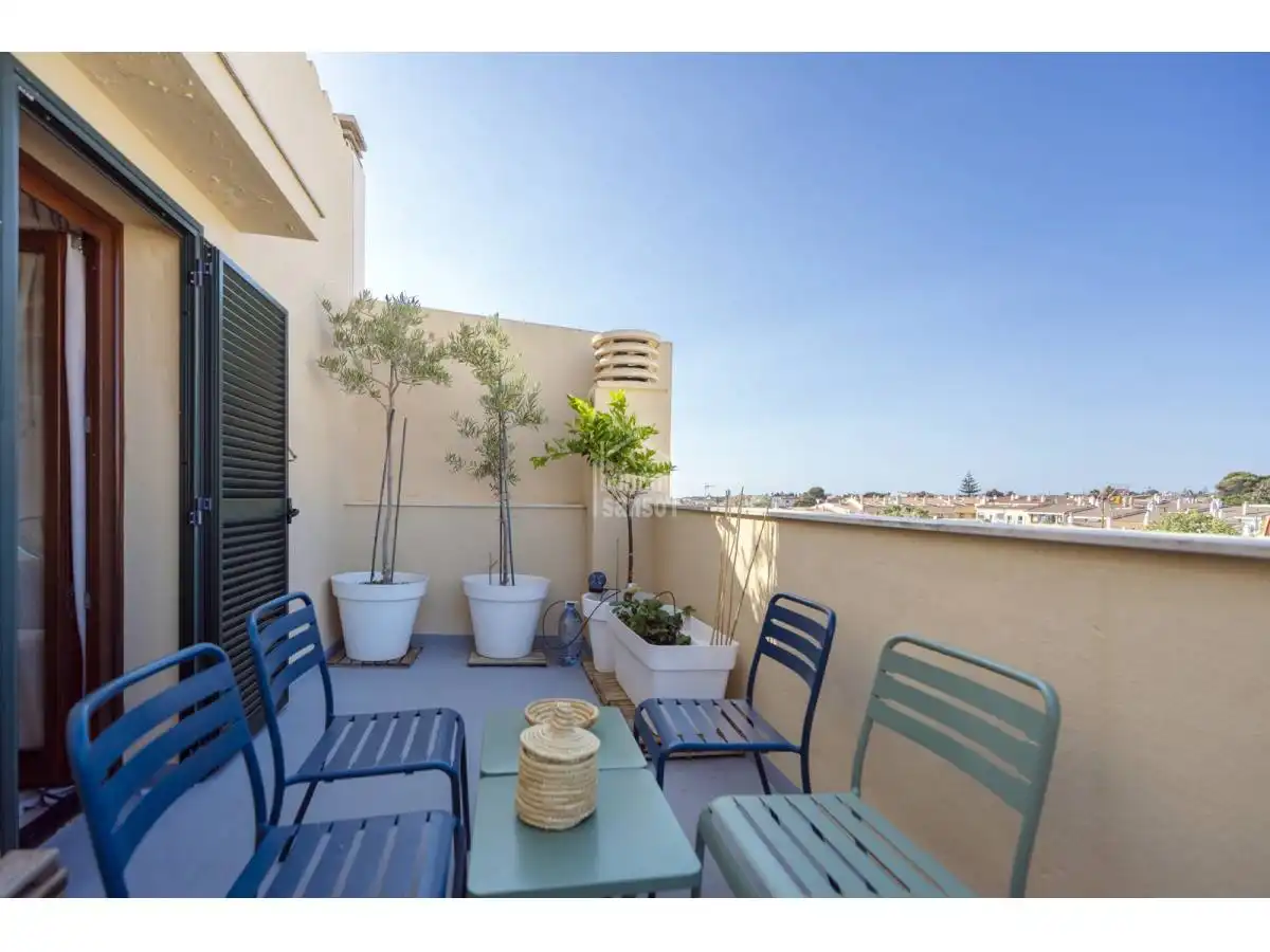 Terraza de Apartamento en venta en Es Castell con Terraza