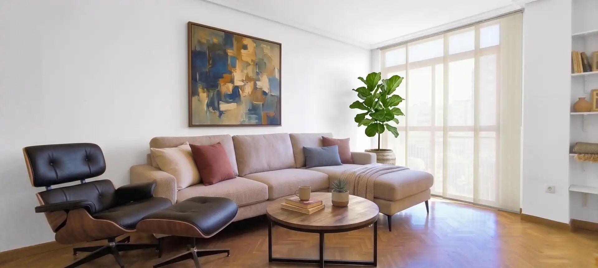 Sala d'estar de Dúplex en venda en Madrid amb Calefacció, Jardí privat i Piscina comunitària