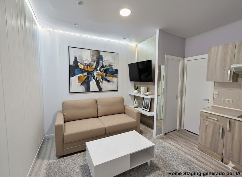 Living room of Flat for sale in  Madrid Capital