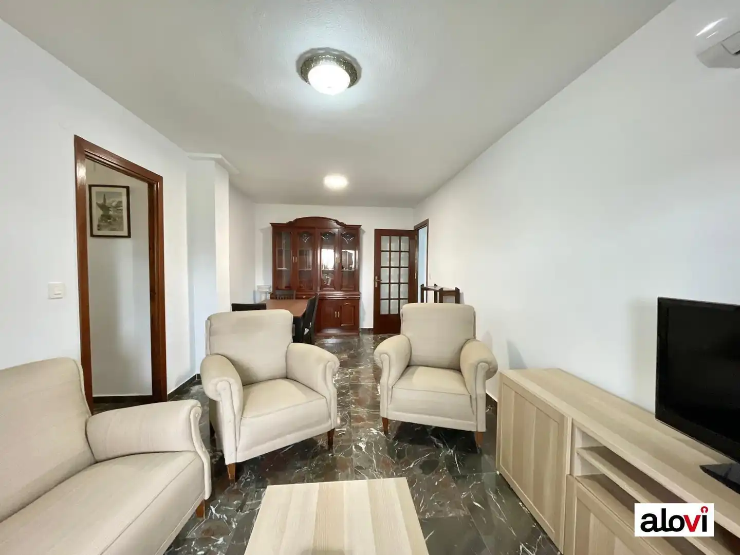 Living room of Flat for rent in Granada  with Furnished and Balcony