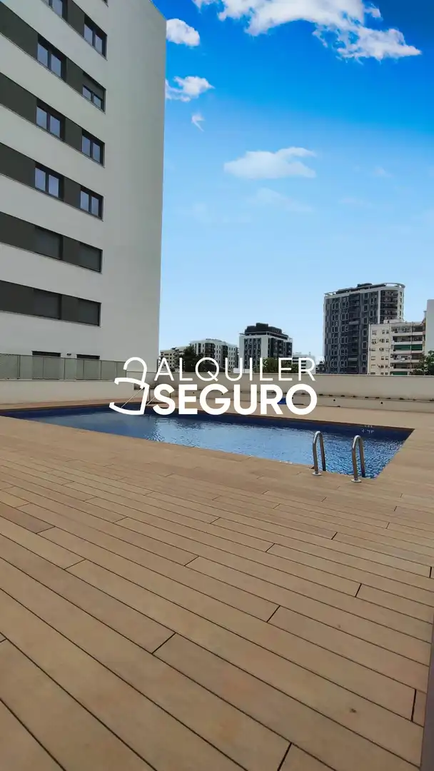 Piscina de Piso de alquiler en Valencia con Aire acondicionado, Calefacción y Terraza