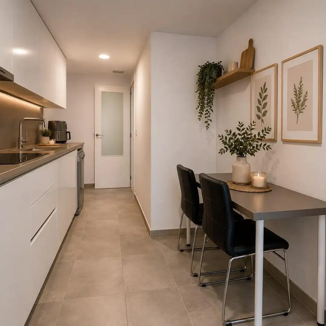 Kitchen of Flat for sale in Valencia  with Air Conditioner, Heating and Private garden