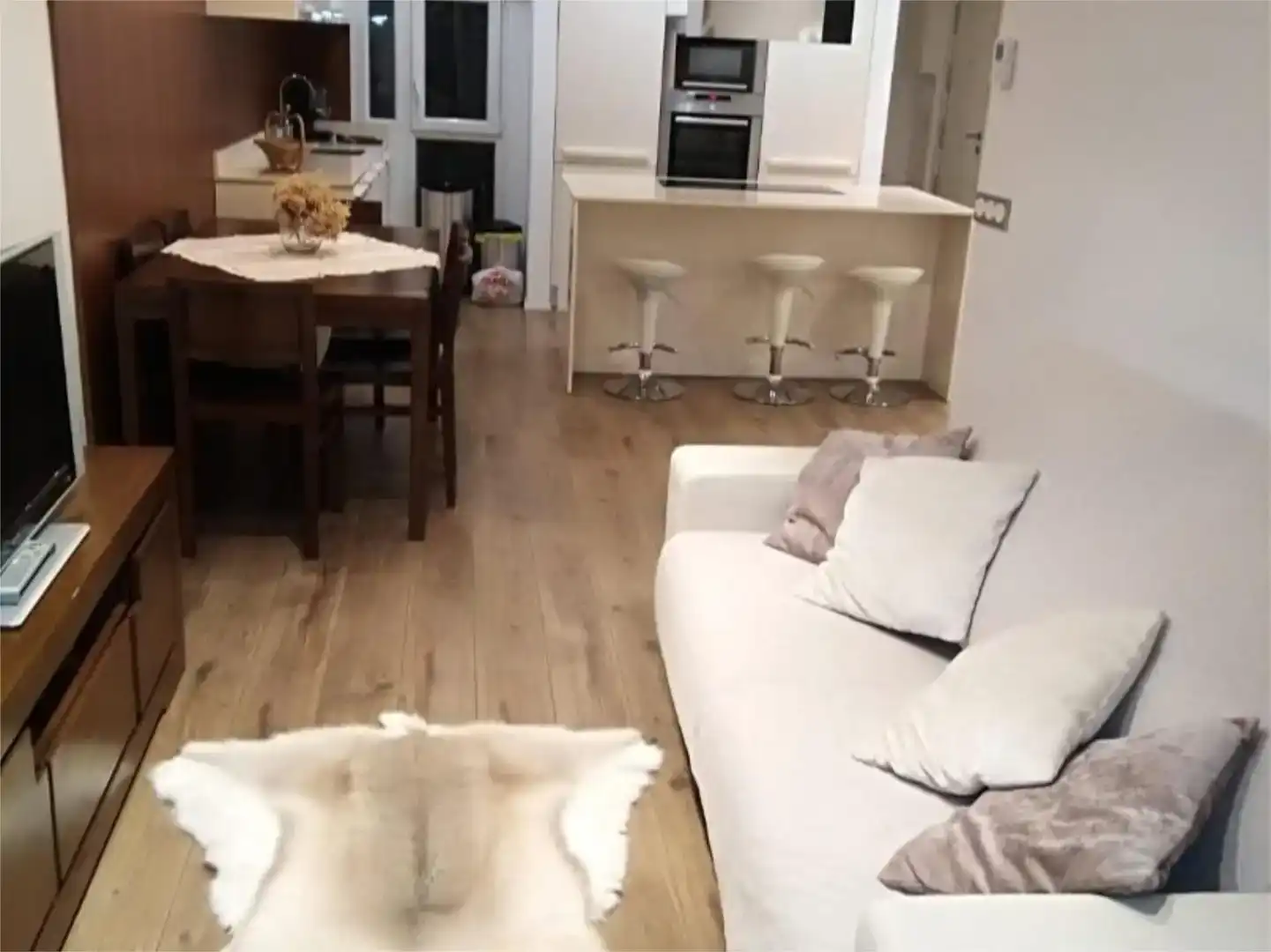 Sala de estar de Piso de alquiler en Donostia - San Sebastián  con Aire acondicionado, Amueblado y Balcón